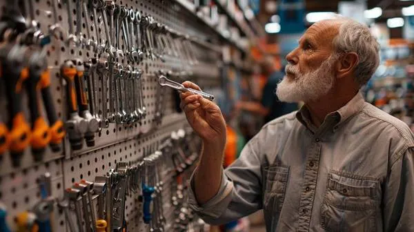 Senior man using hand tools on a workshop project — manual work requiring fine motor skill and problem solving is among the most cognitively protective activities